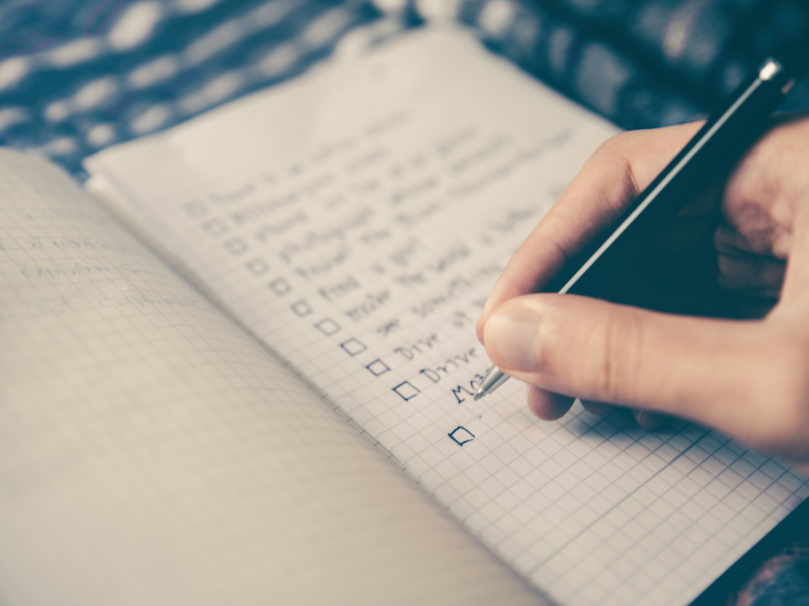 Calendar and planner on a desk
