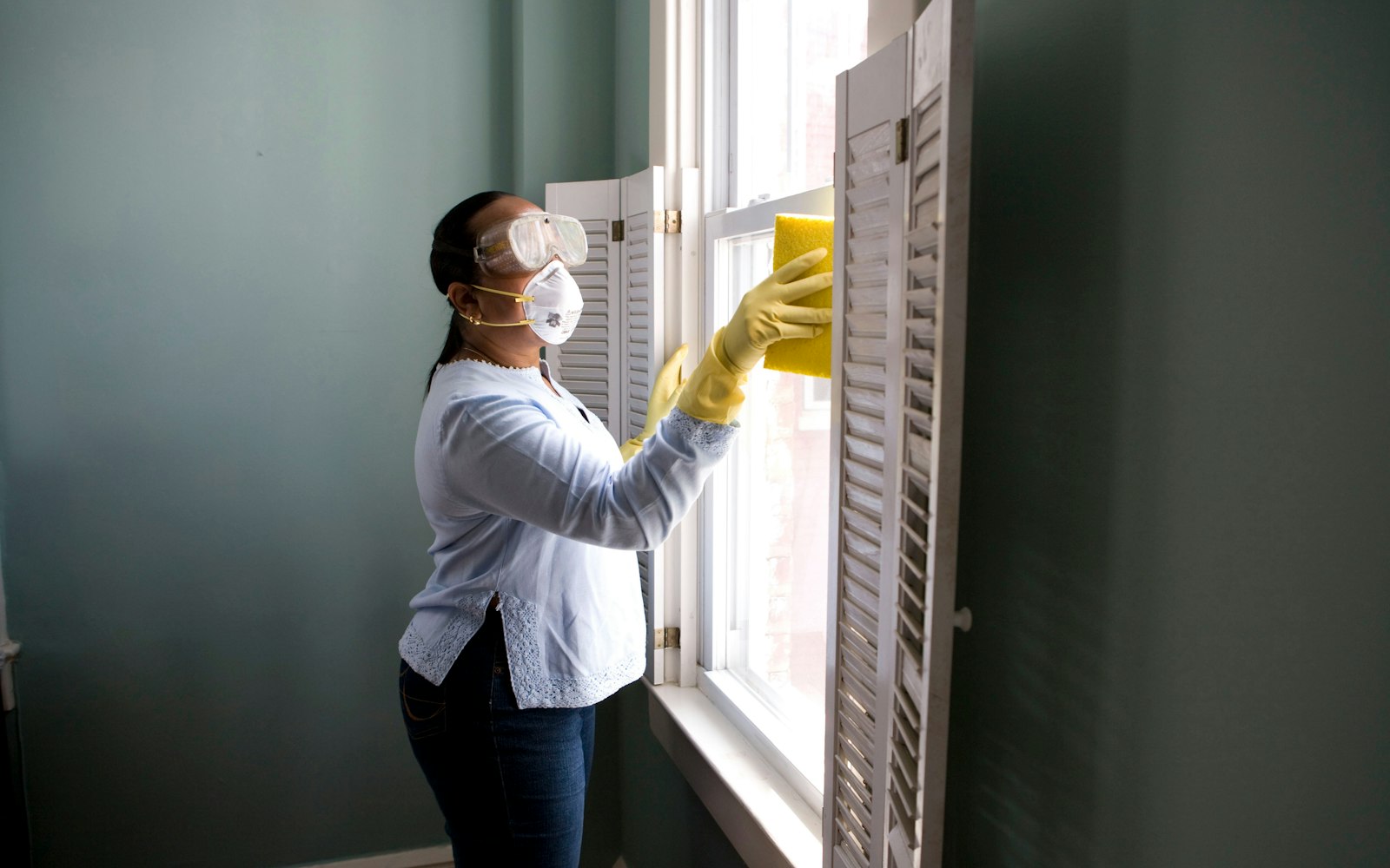 House cleaner working in a home